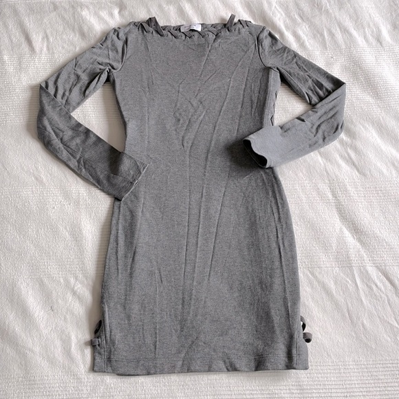 BAILEY 44 Gray Lazy Day Long-sleeve Bodycon Mini Dress Size Small - Picture 4 of 13